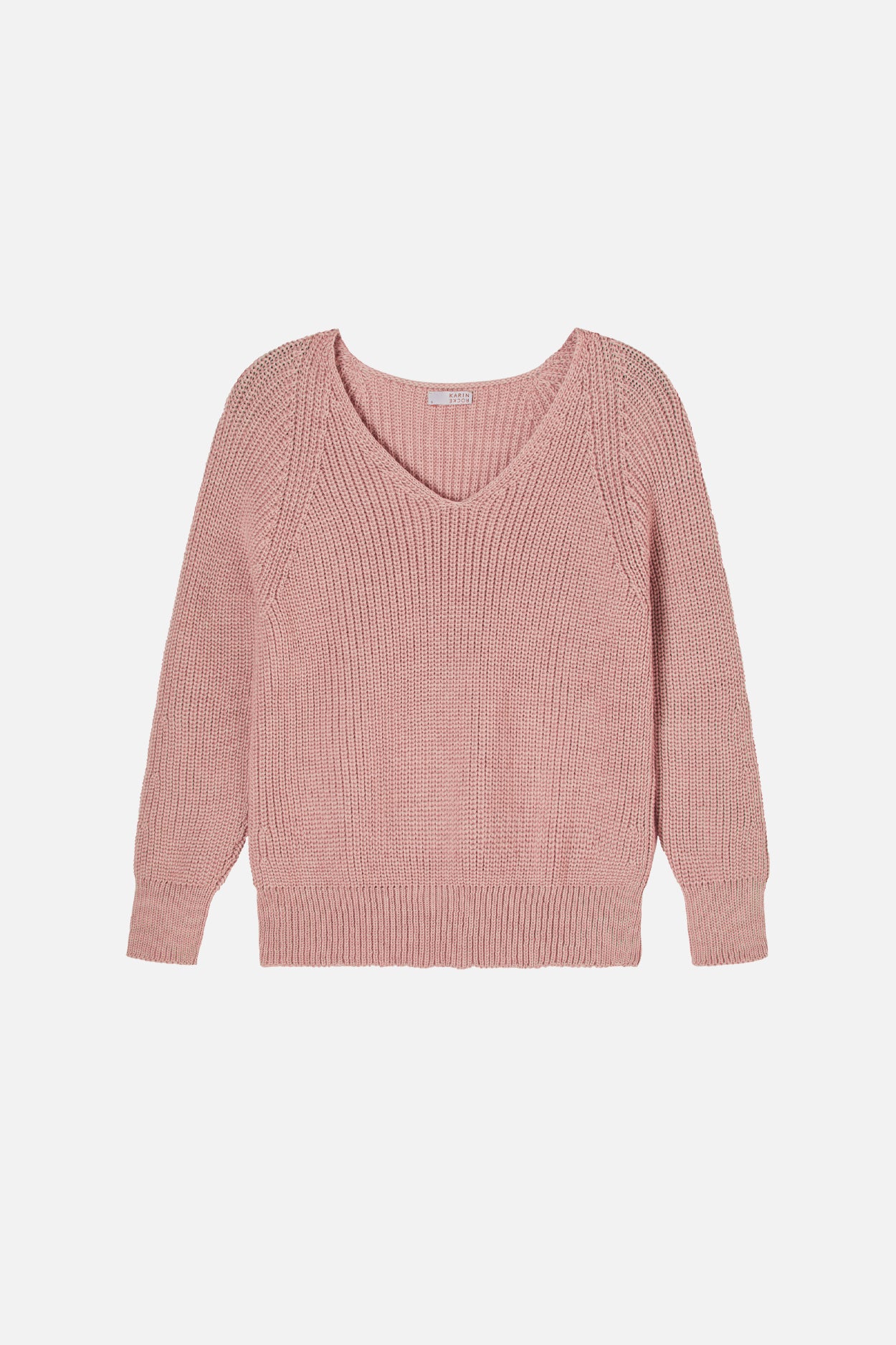 Karin Rocke seamless v-neck jumpers rose flora