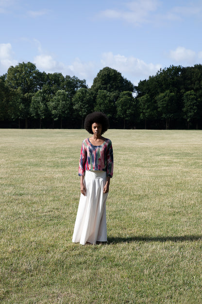 poplin maxi skirt