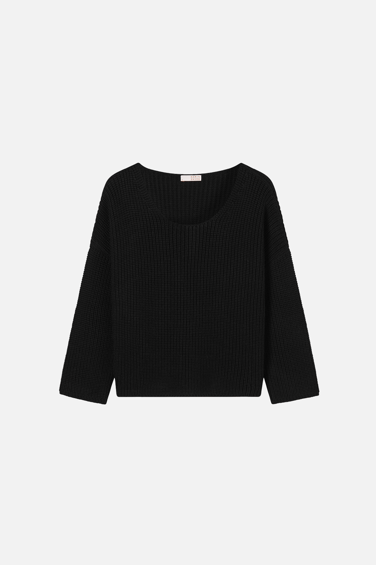 Karin Rocke square neck merino jumper jumpers black