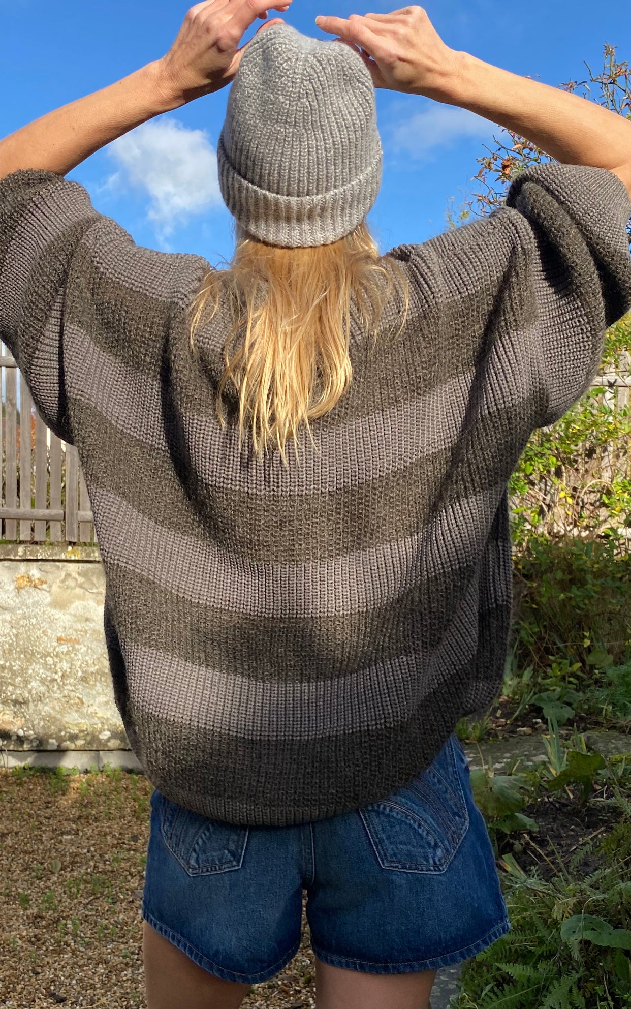 Karin Rocke stripes oversized jumper jumpers brown&marmotta