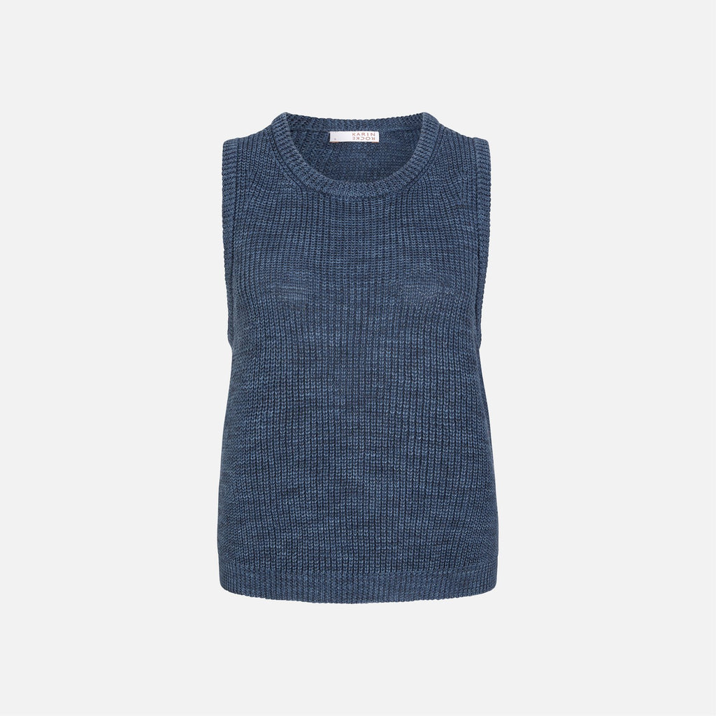 tank top in cotton and linen - www.karinrocke.com