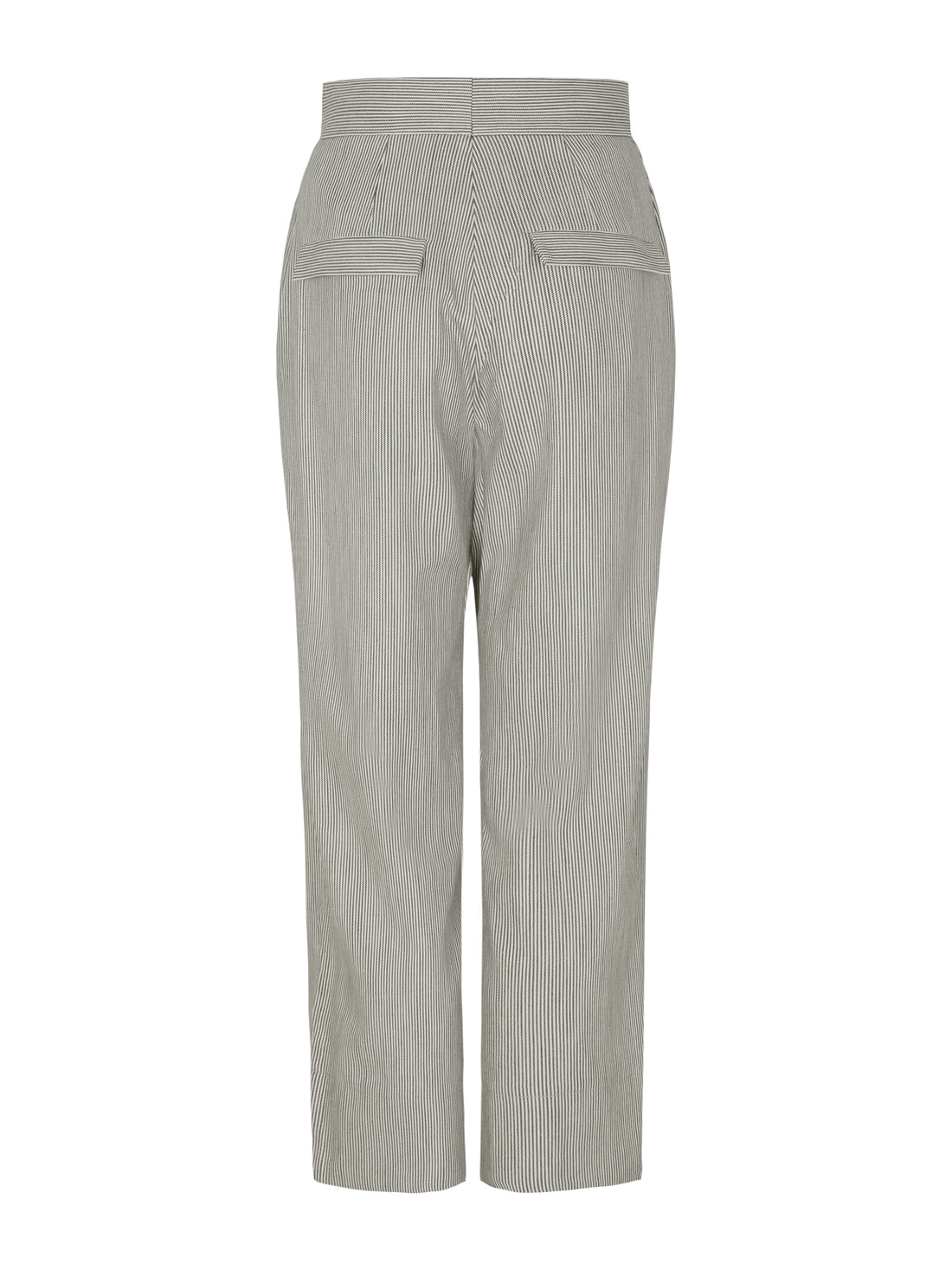 Karin Rocke tapered striped cotton pants pants blue&amp; white