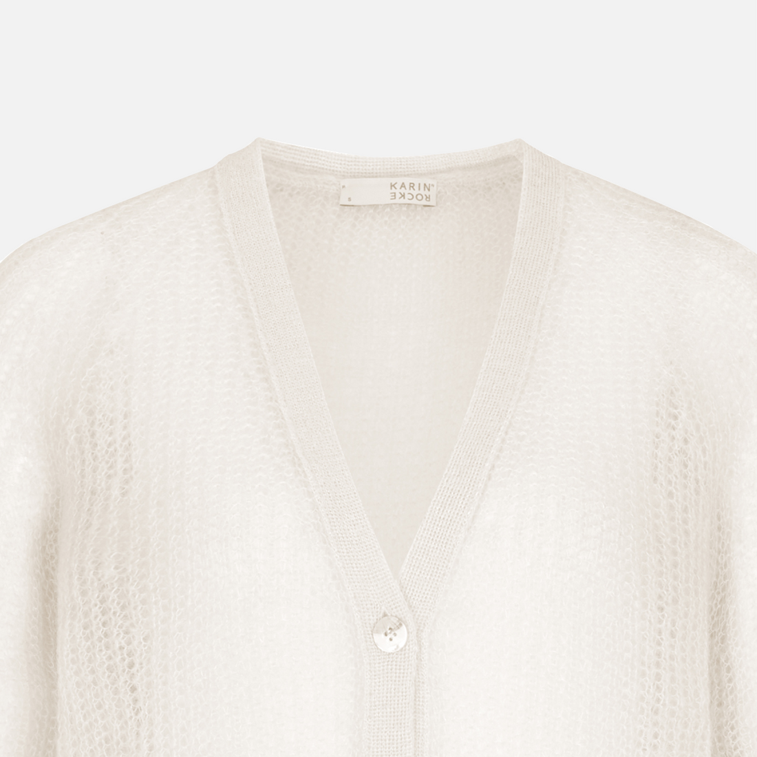 Karin Rocke sheer mohair cardigan cardigans